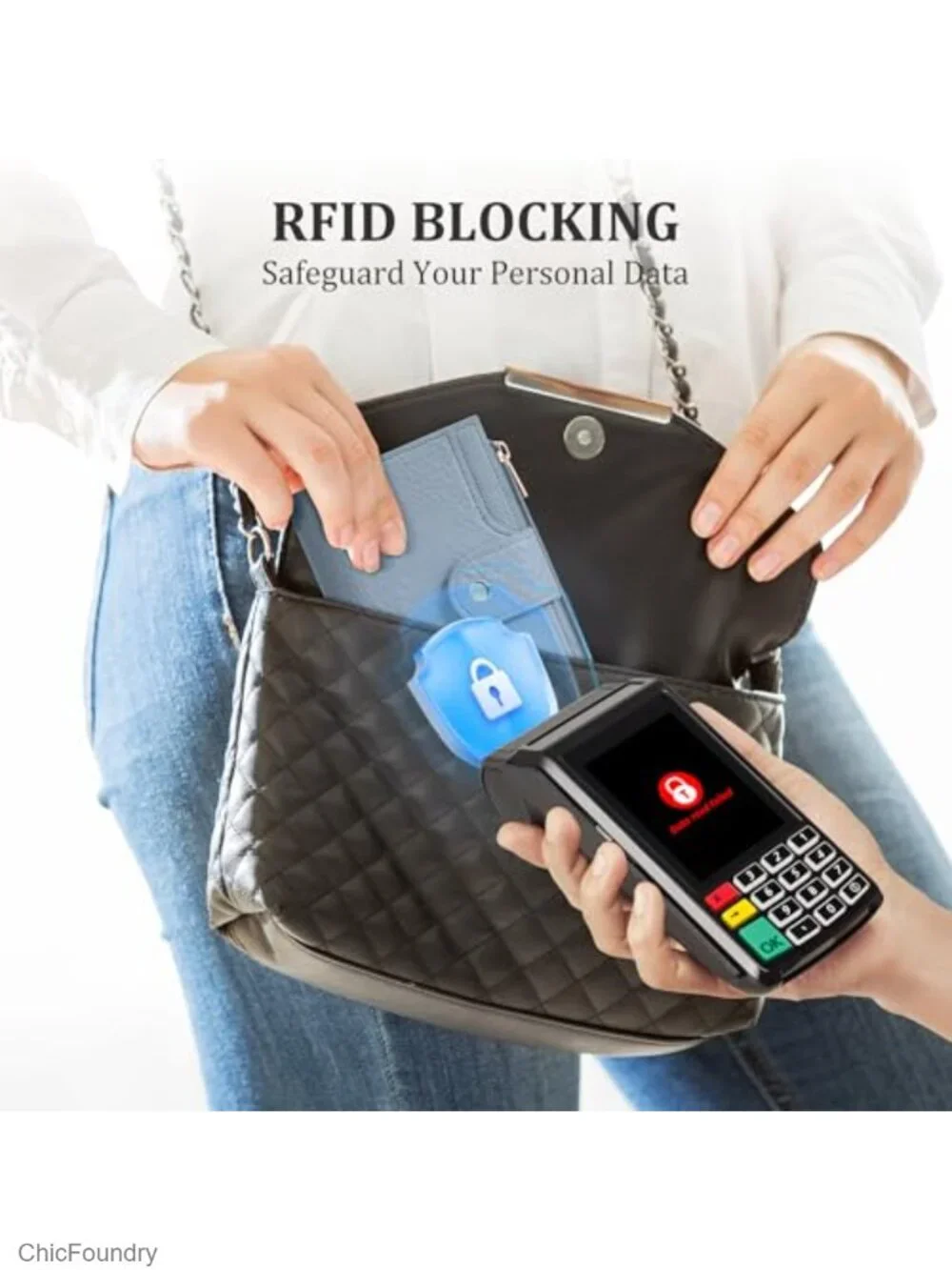 Small RFID Blocking Bifold Wallet for Women with 16 Card Slots